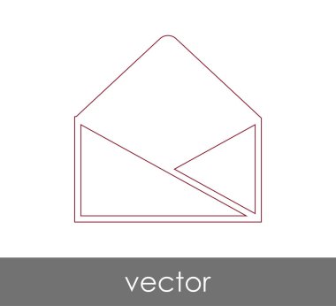 Vektör çizim, zarf simgesi, işareti  