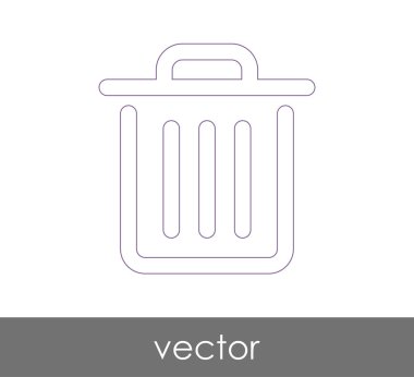 çöp kutusu simgesini