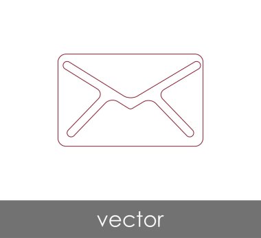 Vektör çizim, zarf simgesi, işareti  