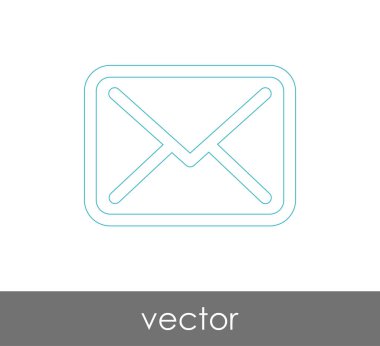 Vektör çizim, zarf simgesi, işareti  