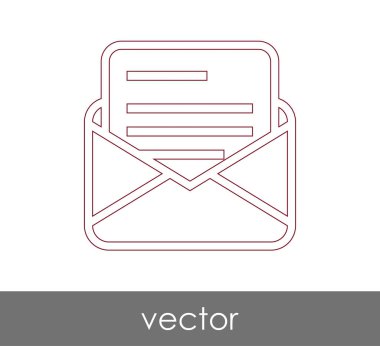 Vektör çizim, zarf simgesi, işareti  