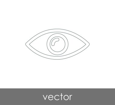 göz grafik simgesini, vektör çizim