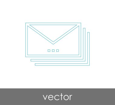 Vektör çizim, zarf simgesi, işareti  