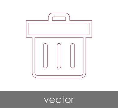 çöp kutusu simgesini