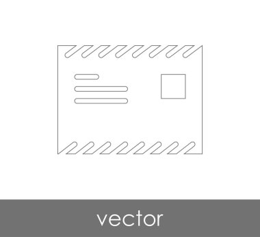 Vektör çizim, zarf simgesi, işareti  