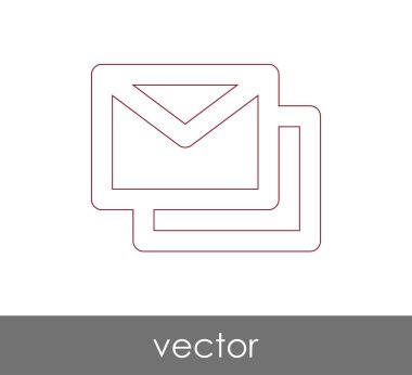 Vektör çizim, zarf simgesi, işareti  