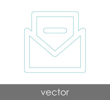 Vektör çizim, zarf simgesi, işareti  