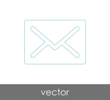 Vektör çizim, zarf simgesi, işareti  