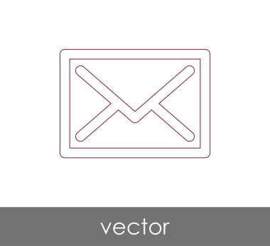 Vektör çizim, zarf simgesi, işareti  