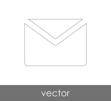 Vektör çizim, zarf simgesi, işareti  