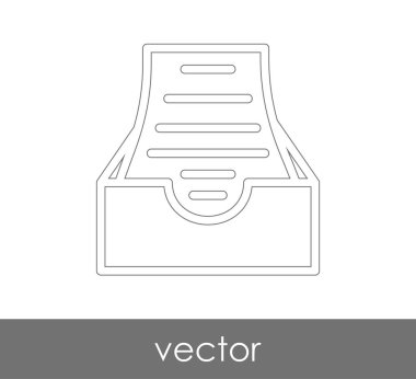 vektör çizim tasarım Arşiv simgesinin