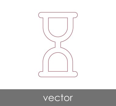 Kum saati simgesi illüstrasyon 