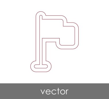 web tasarım ve uygulamalar için bayrak simgesi