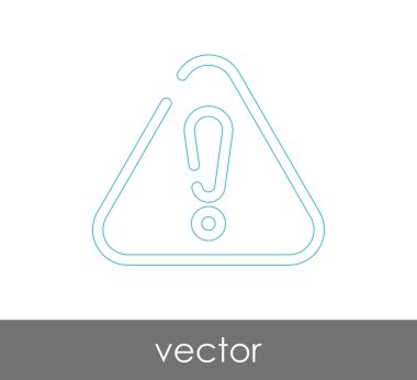 ünlem işareti simgesi, vektör çizim