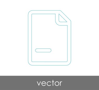 web tasarım ve uygulamalar için belge simgesi