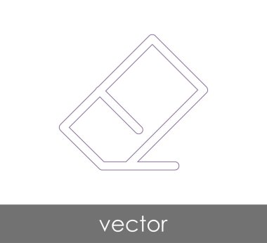 Silgi Kırtasiye Simge, vektör çizim