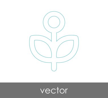 web tasarım ve uygulamalar için çiçek simgesi