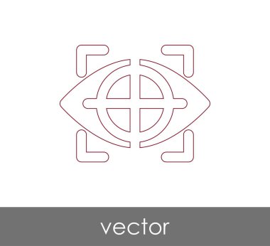 göz grafik simgesini, vektör çizim