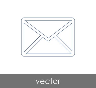 Vektör çizim, zarf simgesi, işareti  