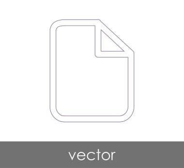 web tasarım ve uygulamalar için belge simgesi