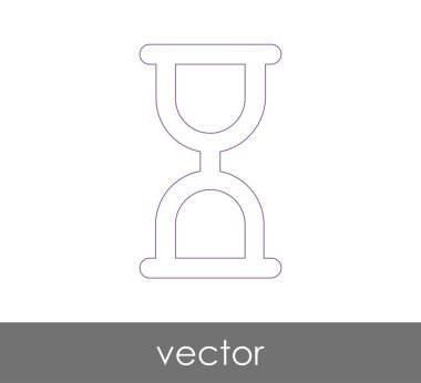 Kum saati simgesi illüstrasyon 