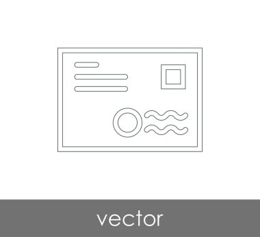 Vektör çizim, zarf simgesi, işareti  