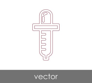 Damlalık tıbbi simge, vektör çizim