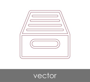 vektör çizim tasarım Arşiv simgesinin