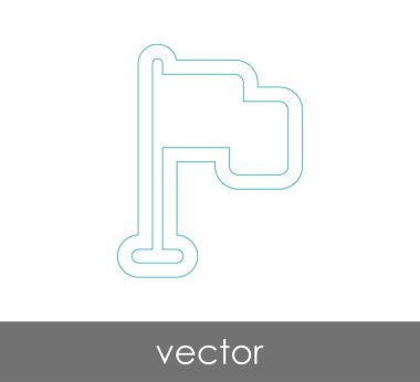 web tasarım ve uygulamalar için bayrak simgesi