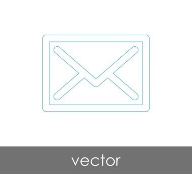 Vektör çizim, zarf simgesi, işareti  