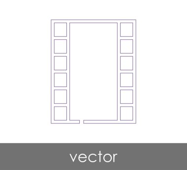 web tasarım ve uygulamalar için film simgesi