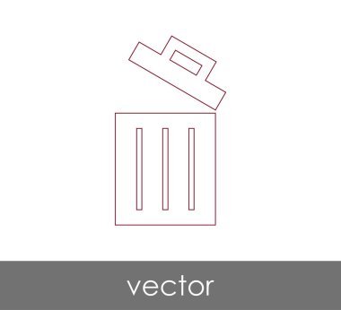 çöp kutusu simgesini