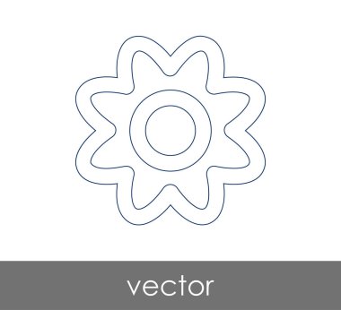 web tasarım ve uygulamalar için çiçek simgesi