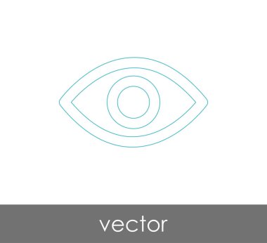 göz grafik simgesini, vektör çizim