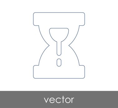 vektör çizim tasarım kum saati simgesi