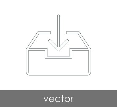 vektör çizim tasarım Arşiv simgesinin