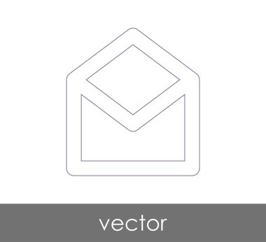 Vektör çizim, zarf simgesi, işareti  