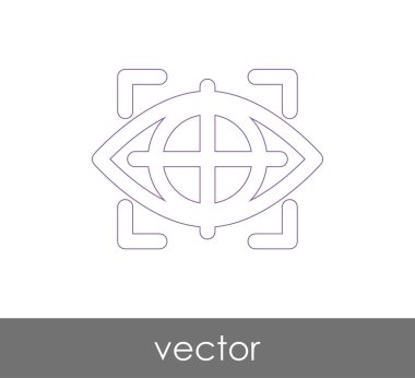 göz grafik simgesini, vektör çizim