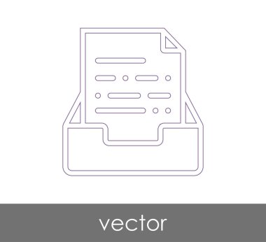 vektör çizim tasarım Arşiv simgesinin
