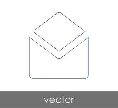 Vektör çizim, zarf simgesi, işareti  