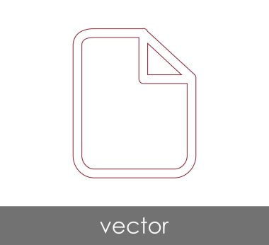 web tasarım ve uygulamalar için belge simgesi