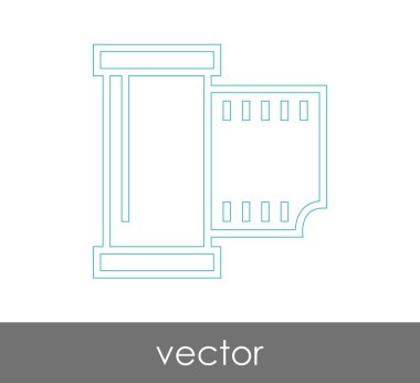 web tasarım ve uygulamalar için film simgesi
