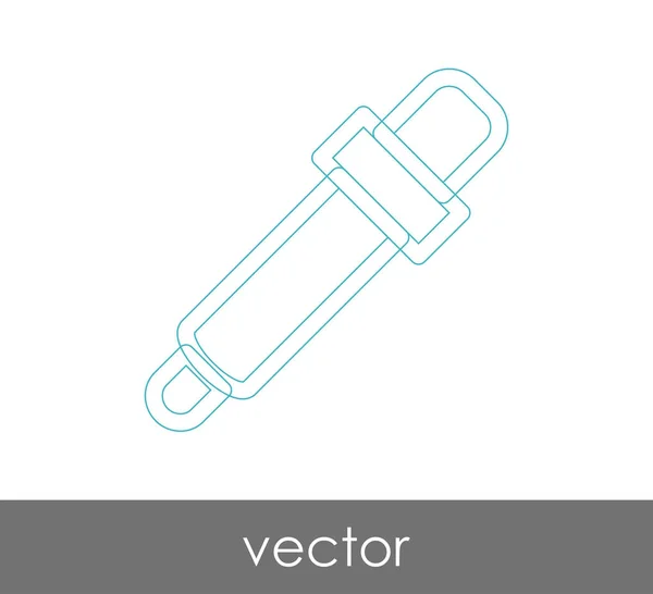 Dropper Medizinisches Symbol Vektorillustration — Stockvektor