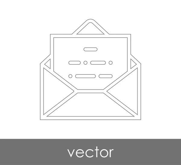 Ilustrasi Vektor Ikon Amplop Tanda Tangan - Stok Vektor