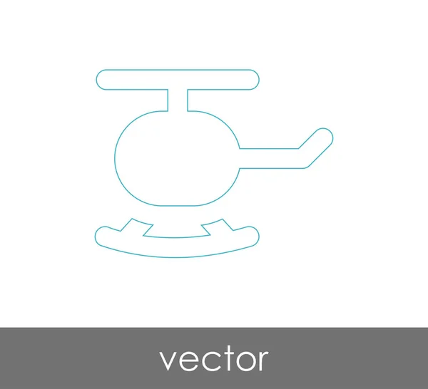 Ícone web helicóptero — Vetor de Stock