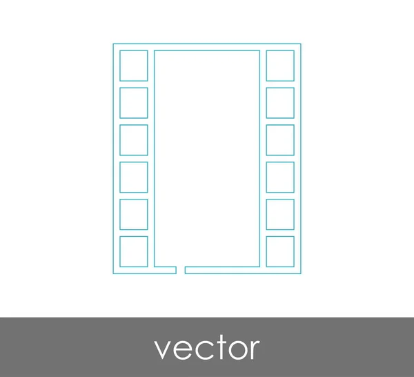 Icône Film Pour Conception Web Les Applications — Image vectorielle