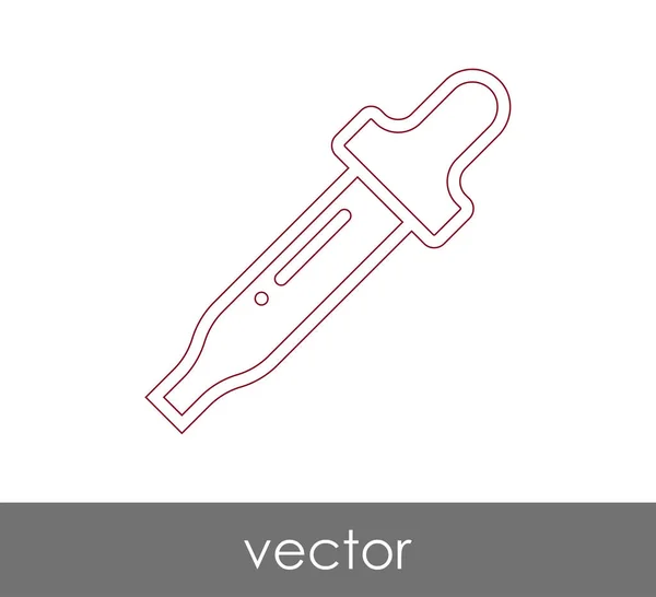 Dropper Icona Medica Illustrazione Vettoriale — Vettoriale Stock