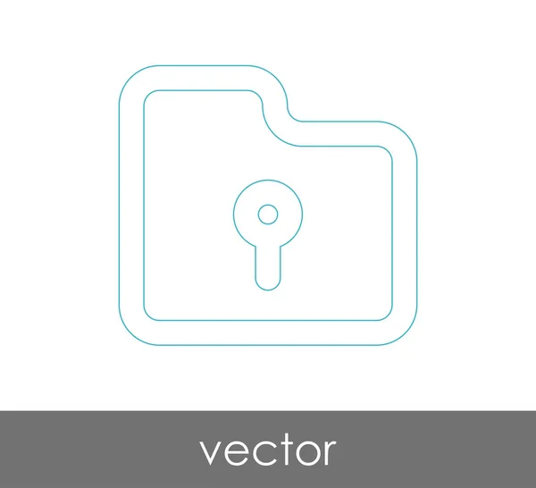 Icono de carpeta — Vector de stock