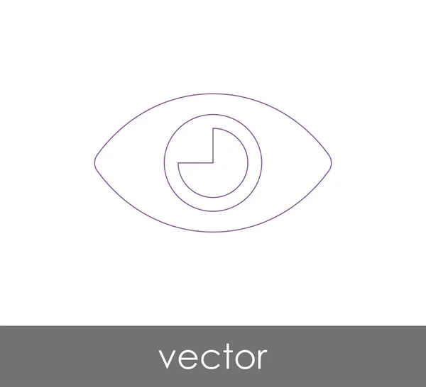 Иконка Глаза Векторная Иллюстрация — стоковый вектор
