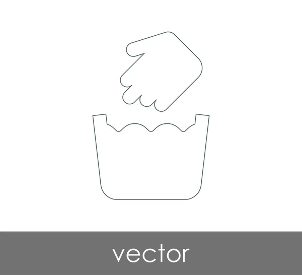 Handwäsche-Ikone — Stockvektor